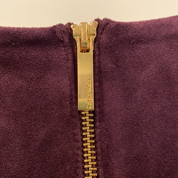 Calvin Klein wine/ purple size 14 knee length dress beautiful for the holidays - Picture 6 of 9